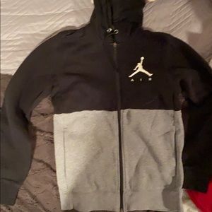 gray jordan hoodie